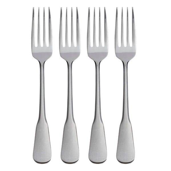 Lenox Oneida Colonial Boston Everyday Flatware Dinner Forks, Set of 4 Metallic, STAINLESS METAL B750004A