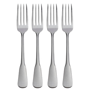 Lenox Oneida Colonial Boston Everyday Flatware Dinner Forks, Set of 4 Metallic, STAINLESS METAL B750004A