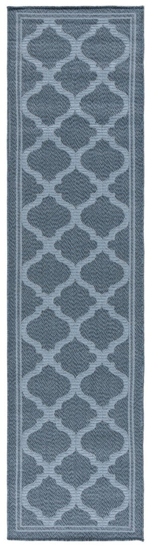 Safavieh Bermuda 810 Power Loomed Indoor / Outdoor Rug Navy 6'-7" x 6'-7" Round