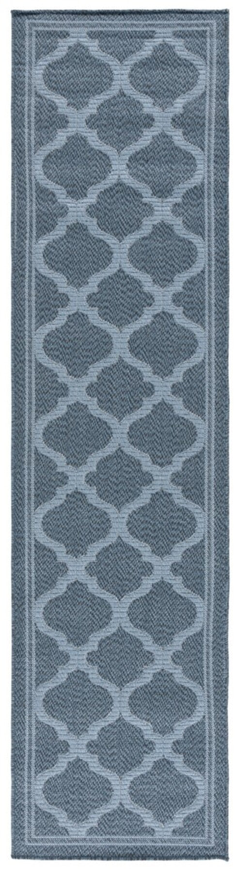 Safavieh Bermuda 810 Power Loomed Indoor / Outdoor Rug Navy 6'-7" x 6'-7" Round