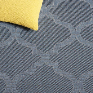 Safavieh Bermuda 810 Power Loomed Indoor / Outdoor Rug Navy 6'-7" x 6'-7" Round