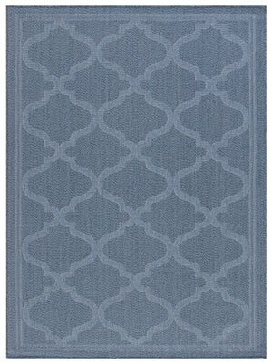 Safavieh Bermuda 810 Power Loomed Indoor / Outdoor Rug Navy 6'-7" x 6'-7" Round