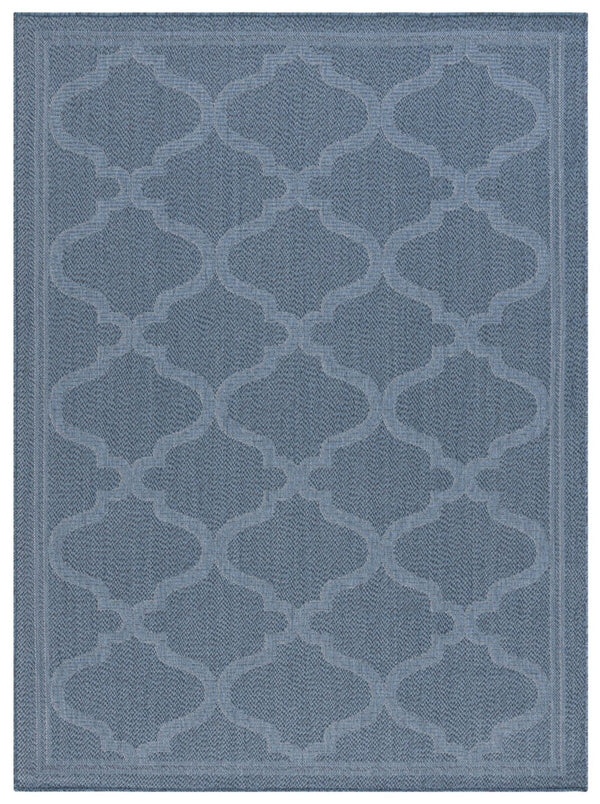 Safavieh Bermuda 810 Power Loomed Indoor / Outdoor Rug Navy 6'-7" x 6'-7" Round