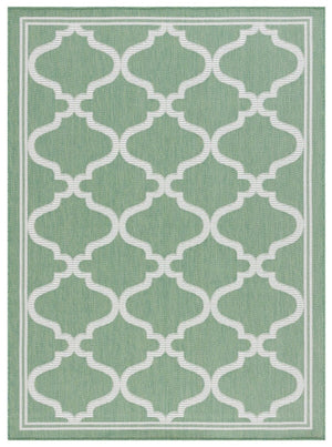 Safavieh Bermuda 810 Power Loomed Indoor / Outdoor Rug Green / Ivory 8' x 10'