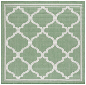 Safavieh Bermuda 810 Power Loomed Indoor / Outdoor Rug Green / Ivory 8' x 10'