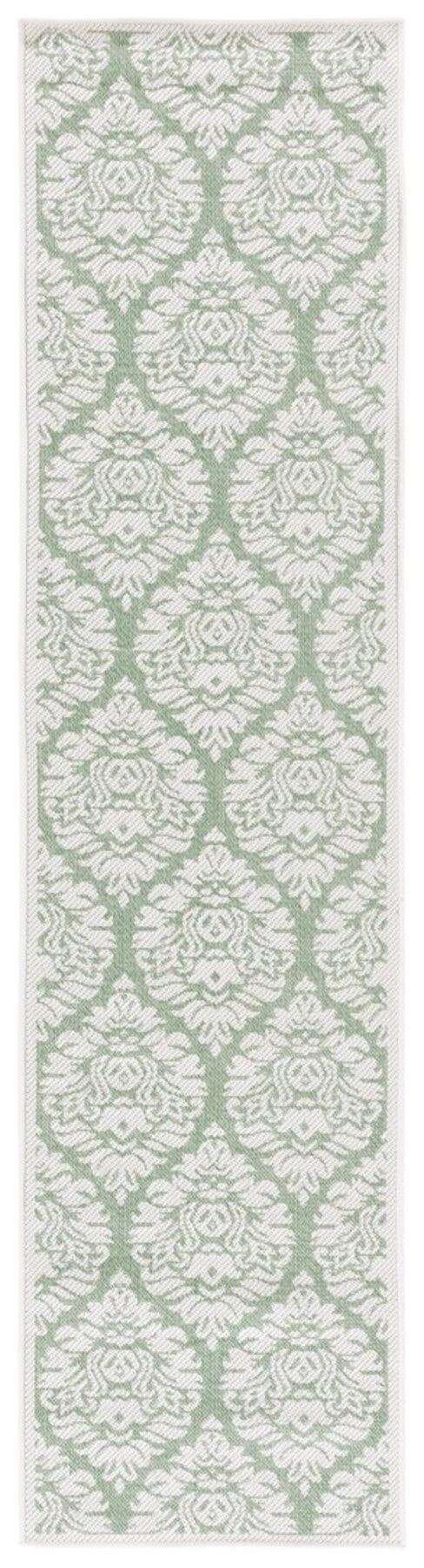 Safavieh Bermuda 821 Power Loomed Indoor / Outdoor Rug Ivory / Green 8' x 10'