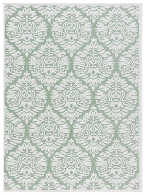 Safavieh Bermuda 821 Power Loomed Indoor / Outdoor Rug Ivory / Green 8' x 10'