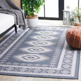 Safavieh Bermuda 827 Power Loomed Indoor / Outdoor Rug Navy / Ivory 8' x 10'