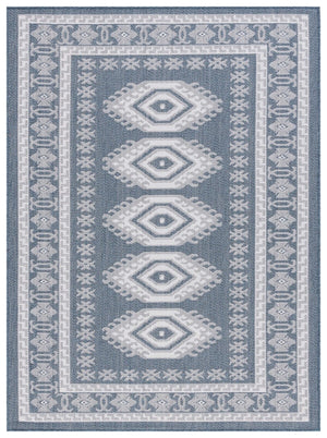 Safavieh Bermuda 827 Power Loomed Indoor / Outdoor Rug Navy / Ivory 8' x 10'