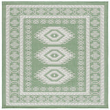 Safavieh Bermuda 827 Power Loomed Indoor / Outdoor Rug Green / Ivory 8' x 10'