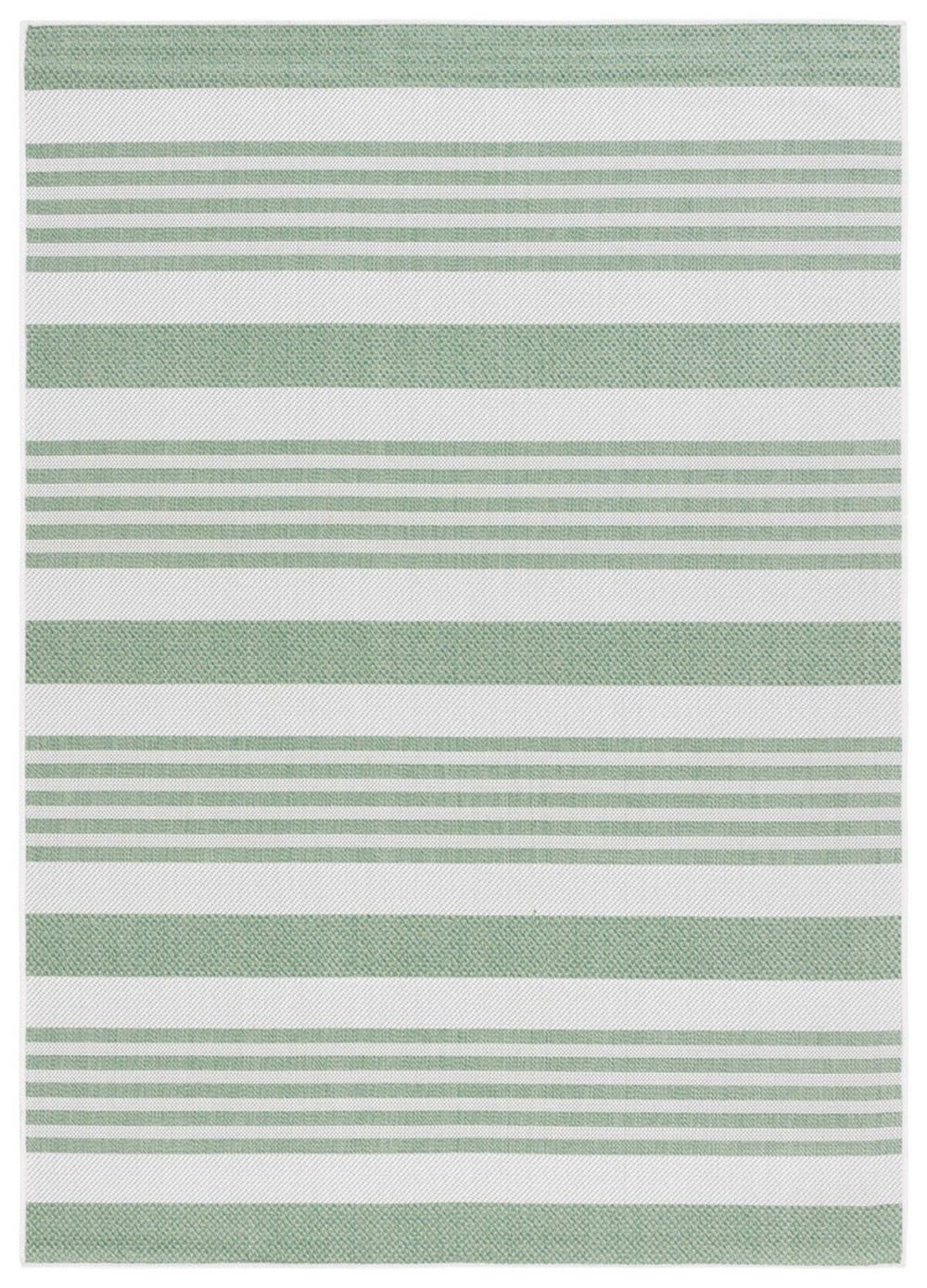 Safavieh Bermuda 828 Power Loomed Indoor / Outdoor Rug Green / Ivory 2' x 8'