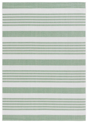 Safavieh Bermuda 828 Power Loomed Indoor / Outdoor Rug Green / Ivory 8' x 10'
