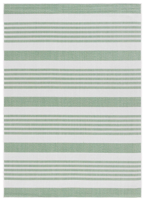 Safavieh Bermuda 828 Power Loomed Indoor / Outdoor Rug Green / Ivory 8' x 10'