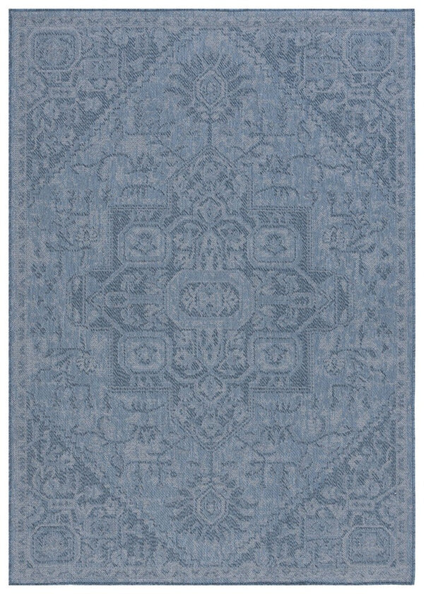 Safavieh Bermuda 841 Power Loomed Indoor / Outdoor Rug Navy 6'-7" x 6'-7" Round