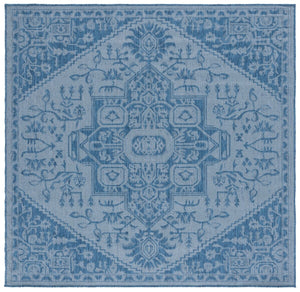 Safavieh Bermuda 841 Power Loomed Indoor / Outdoor Rug Navy 6'-7" x 6'-7" Round
