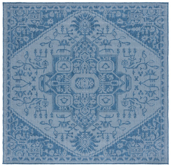 Safavieh Bermuda 841 Power Loomed Indoor / Outdoor Rug Navy 6'-7" x 6'-7" Round