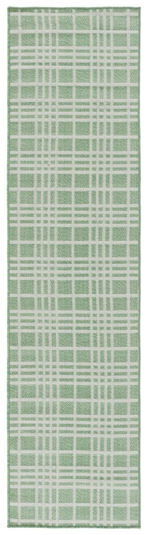 Safavieh Bermuda 860 Power Loomed Indoor / Outdoor Rug Green / Ivory 8' x 10'