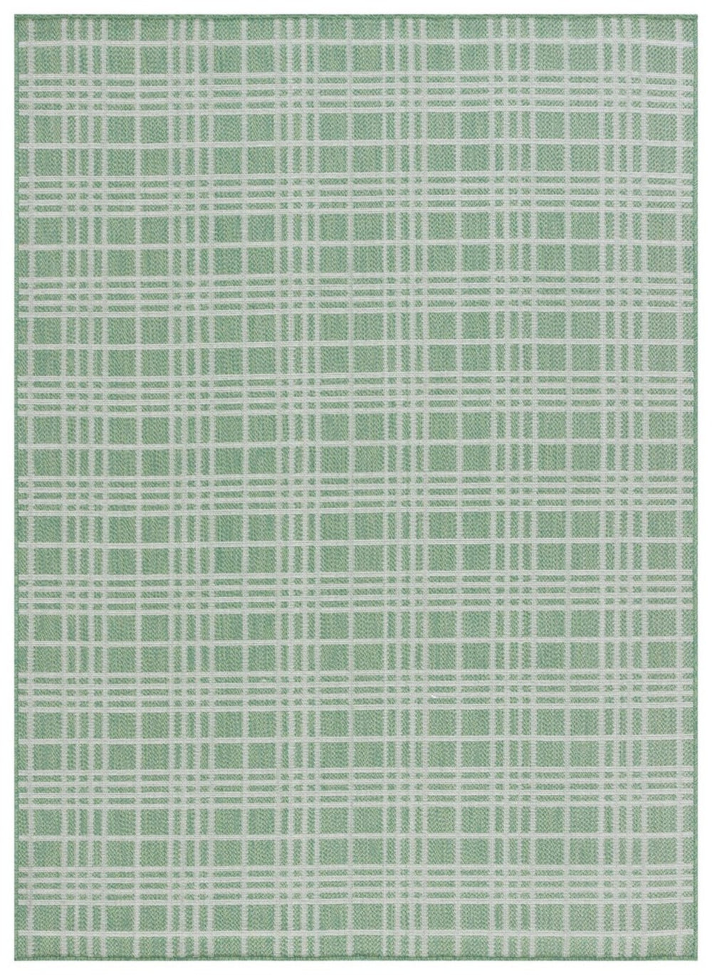 Safavieh Bermuda 860 Power Loomed Indoor / Outdoor Rug Green / Ivory 2' x 8'