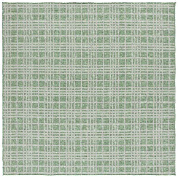 Safavieh Bermuda 860 Power Loomed Indoor / Outdoor Rug Green / Ivory 8' x 10'