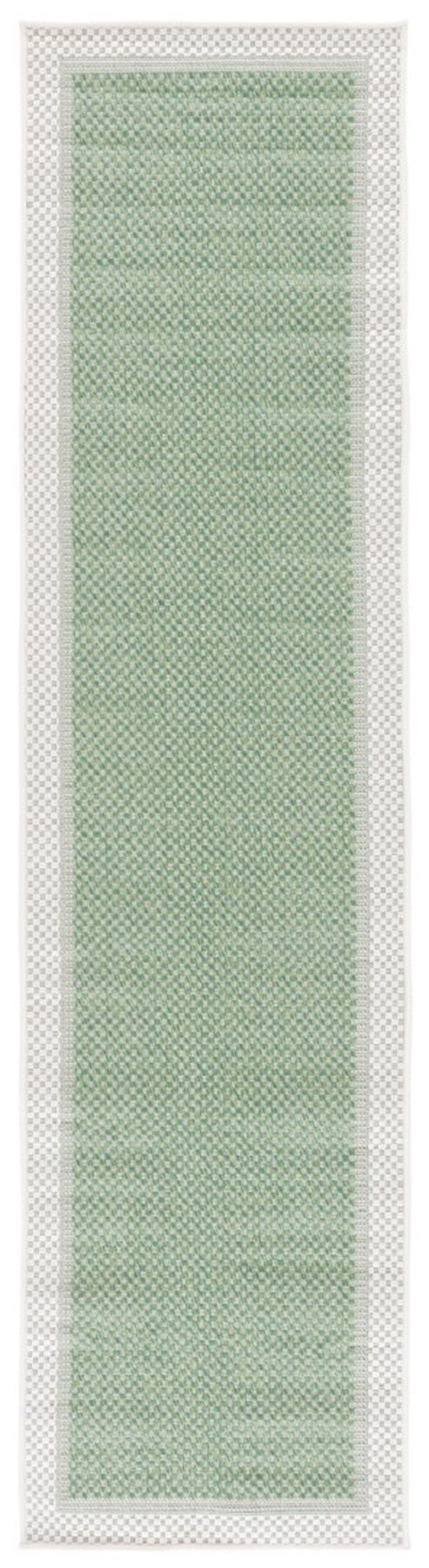 Safavieh Bermuda 886 Power Loomed Indoor / Outdoor Rug Green / Ivory 8' x 10'