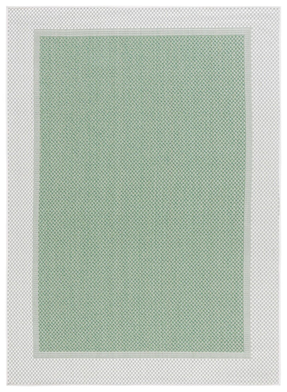 Safavieh Bermuda 886 Power Loomed Indoor / Outdoor Rug Green / Ivory 2' x 8'
