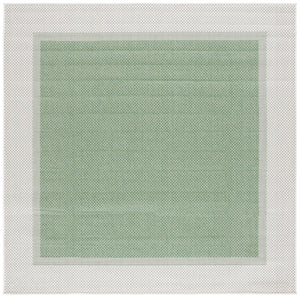 Safavieh Bermuda 886 Power Loomed Indoor / Outdoor Rug Green / Ivory 8' x 10'