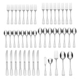 Lenox Oneida Colonial Boston 45 Piece Everyday Flatware Set, Service for 8 Metallic, STAINLESS METAL 2750045H