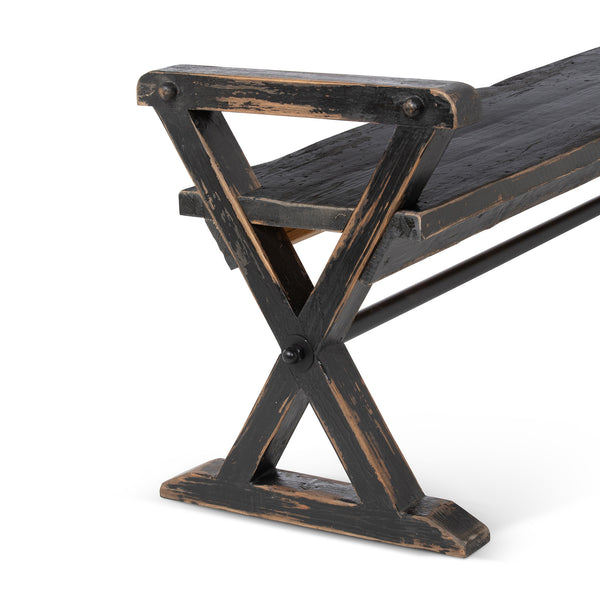 Park Hill Trestle Wood Bench EFS20127