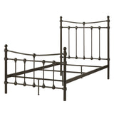 Homelegance By Top-Line Morten Dark Brown Steel Metal Bed Dark Brown Metal