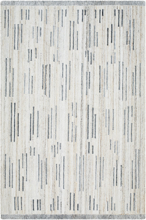 Surya Berna Vibrant 2' X 3' Handmade Area Rug - Soft Recycled Pet Yarn, Perfect For Living Room & Bedroom Light Gray Recycled Pet Yarn Bna2300-23