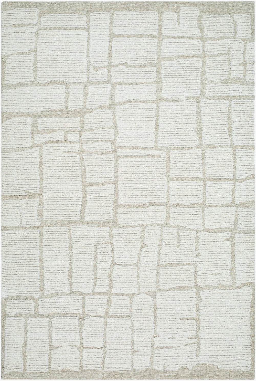 Livabliss Bianca Hand Tufted Wool Area Rug Artisan Crafted for Entryways and Bedside Accent Spots Ivory, Sandston 2' x 3' BNC2300-23