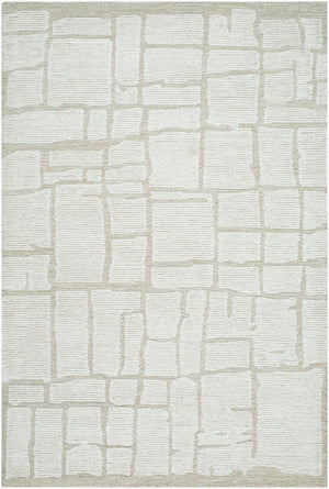 Livabliss Bianca Hand Tufted Wool Area Rug Artisan Crafted for Entryways and Bedside Accent Spots Ivory, Sandston 2' x 3' BNC2300-23