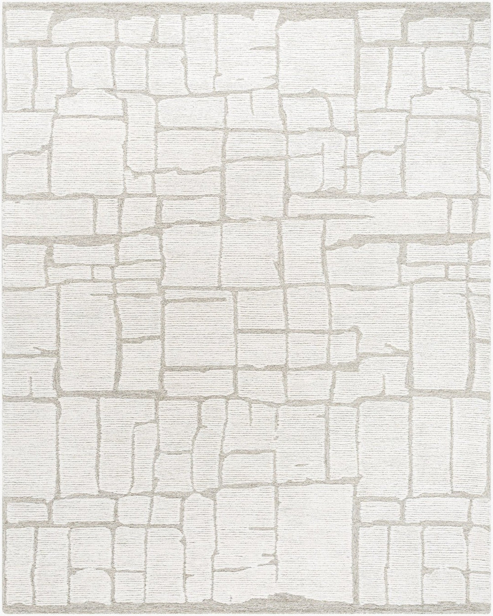 Livabliss Bianca Hand Tufted Wool Accent Rug Soft Textured Pile for Entryways and Bedside Areas Ivory, Stone Gr 9' x 12' BNC2301-912