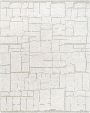 Livabliss Bianca Hand Tufted Wool Accent Rug Soft Textured Pile for Entryways and Bedside Areas Ivory, Stone Gr 9' x 12' BNC2301-912