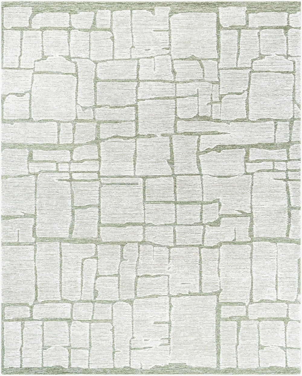 Livabliss Bianca Hand-tufted Pure Wool Accent Rug Artisan Crafted for Entryways and Small Spaces Sage, Ivory 9' x 12' BNC2302-912