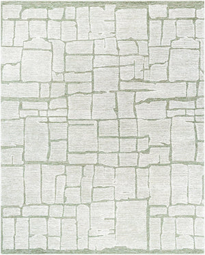 Livabliss Bianca Hand-tufted Pure Wool Accent Rug Artisan Crafted for Entryways and Small Spaces Sage, Ivory 9' x 12' BNC2302-912
