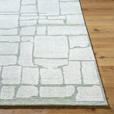 Bianca BNC-2302 9' x 12' Handmade Rug BNC2302-912  Light Silver, Off-White, White, Ash, Sage Surya