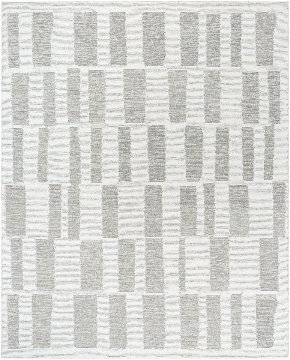 Bianca BNC-2303 9' x 12' Handmade Rug BNC2303-912  Light Silver, Off-White, Silver, Slate Surya