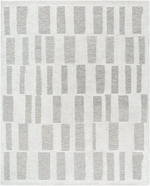 Livabliss Bianca Hand Tufted Wool Accent Rug Plush Medium Pile for Entryway or Bedside Ivory, Stone Gr 9' x 12' BNC2303-912