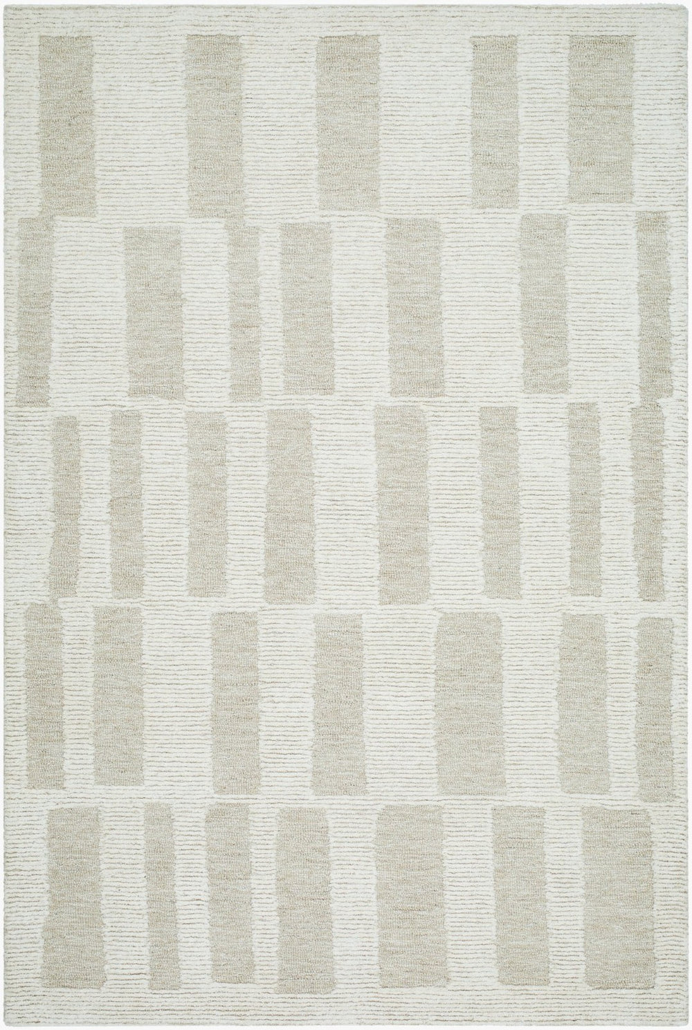 Livabliss Bianca Hand Tufted Wool Accent Rug Soft Medium Pile for Entryways and Small Spaces Ivory, Sandston 9' x 12' BNC2304-912