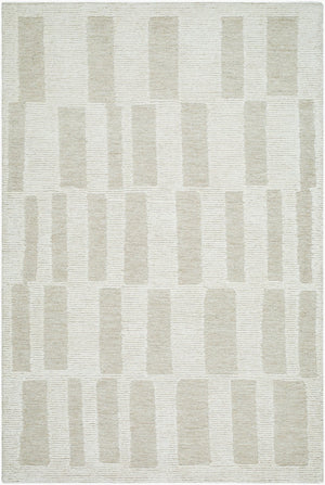 Livabliss Bianca Hand Tufted Wool Accent Rug Soft Medium Pile for Entryways and Small Spaces Ivory, Sandston 9' x 12' BNC2304-912