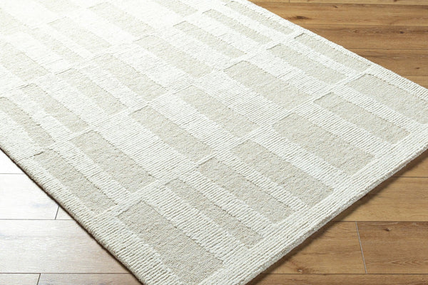 Livabliss Bianca Hand Tufted Wool Accent Rug Soft Medium Pile for Entryways and Small Spaces Ivory, Sandston 9' x 12' BNC2304-912
