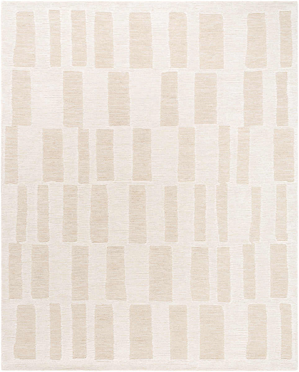 Bianca BNC-2304 8' x 10' Handmade Rug BNC2304-810  Light Silver, Sterling Grey Surya