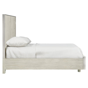 Bernhardt Bernhardt Alvarez King Panel Bed With Nickel Cast Aluminum Accents, Natural Wood Grain, Elevated Modern Design K1600