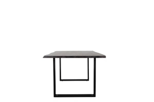 Porter Designs Porter Manzanita Live Edge Solid Sheesham Wood Dining Table With Customizable Metal Base, Gray Gray Wood 07-196-01-7030w-kit