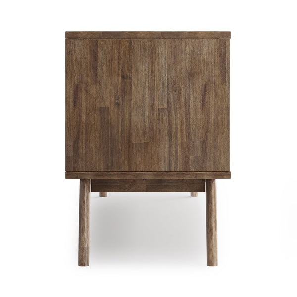 English Elm Clarkson Low Tv Stand - Handcrafted Rustic Acacia Wood Media Console For Stylish Home Entertainment B136P158781