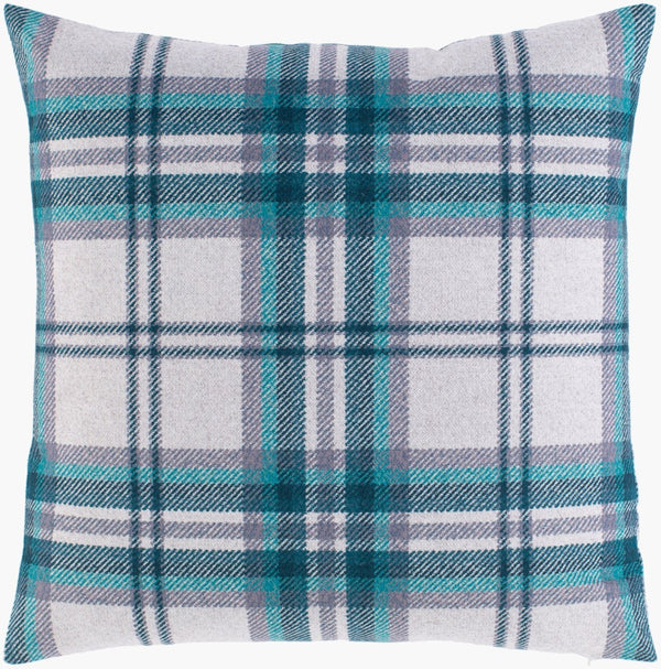 Surya Benji Farmhouse Cottage Square Accent Pillow Polyester Fill for Sofa or Bedroom BNJ002-2222D