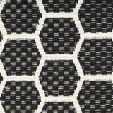 Nourison Reversible Indoor Outdoor RVB01 Machine Made Loom-woven Borderless Design Indoor/Outdoor Modern Outdoor Rug Black, Black 89% Polypropylene,11% Polyester 99446973887