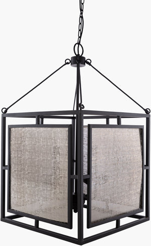 Surya Brynlee Pendant Light - 29"L X 18"W X 18"H - Handcrafted Global Elegance For Eclectic Home Décor Fixture, Black Iron Bnl-002