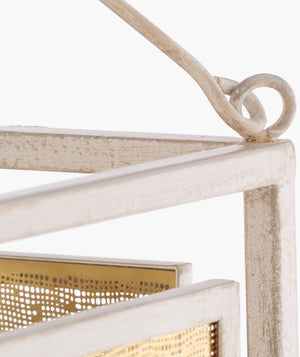 Surya Brynlee Pendant Light - 29"L X 18"W X 18"H - Handcrafted Global Elegance For Eclectic Home Décor Fixture, Beige Iron Bnl-001